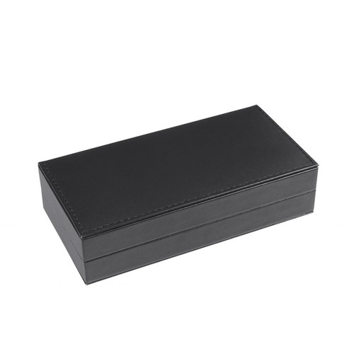 BLACK PU BOX FOR 1/2 PENS- NO PEN