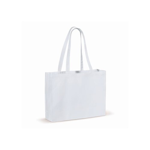 Recycled cotton bag with gusset 140g/m² 49x14x37cm