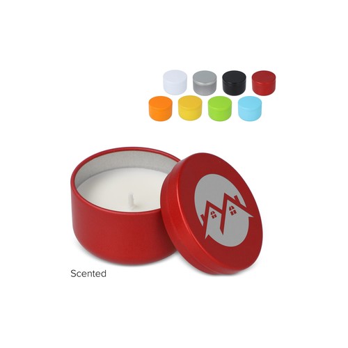 Asana plantaardige kaars in gerecycled blik