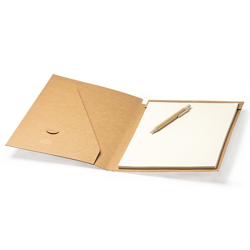Carpeta con bolígrafo y bloc Margo