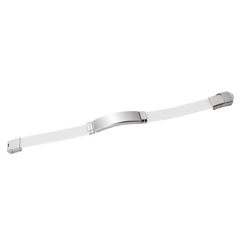 BRACELET D'ACIER ET EVA BLANCHE