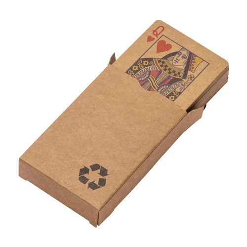 Deck of 54 playing cards in single box, in recycled paper
