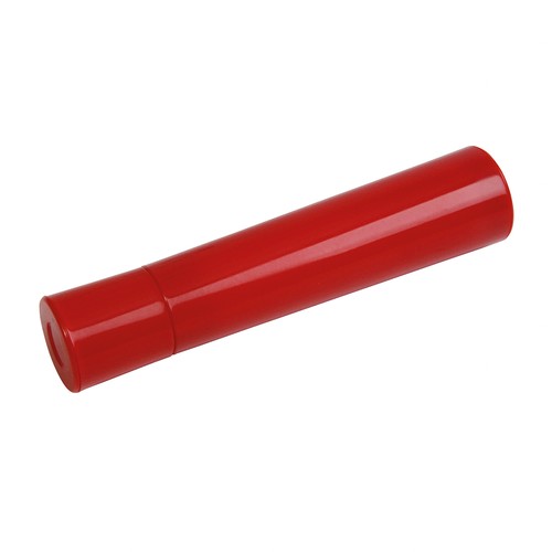 Travel-size lint roller with lid and adhesive roll (11 cm tall, 2.4 cm diameter)