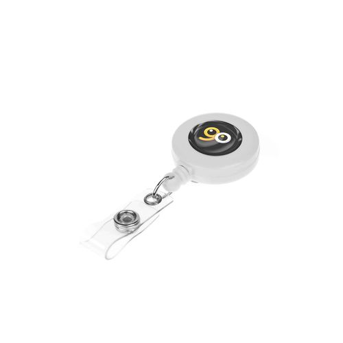 Badge Reel White