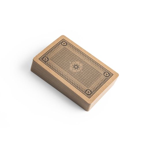 FISCHER. Deck of 54 classic cards in kraft paper, made from FSC™ certified material and other controlled materials