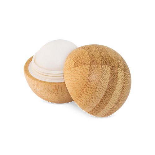 Baume à lèvres à la vanille dans un contenant sphé Protea