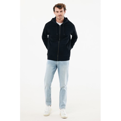 IQONIQ Abisko gerecycled katoen hoodie met rits