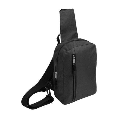 600D polyester man bag with adjustable shoulder strap for both the left and right shoulder