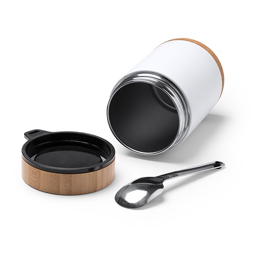 Multi-purpose thermos container for food. Bamboo l Evaldo