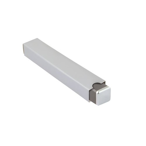 ALUMINIUM BOX  SQUARED GREY - NO PEN