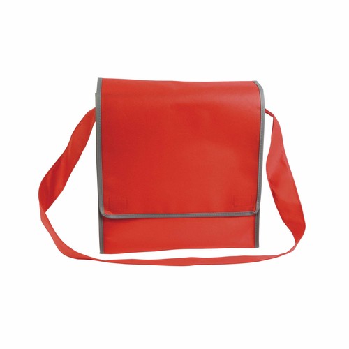 80 g/m2 non-woven fabric postman bag with velcro closure and shoulder strap
