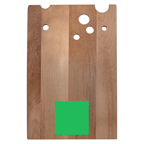 Tabla con agujeros queso haya 30x20 cm