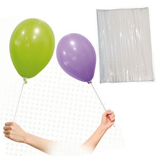 BIODEGRADABLE AND ECO-FRIENDLY PAPER STICK FOR BALLOONS. 1X35CM