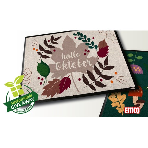 Doormats with autumn motifs