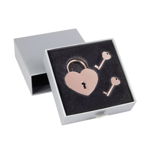 ROSE GOLD HEART PADLOCK