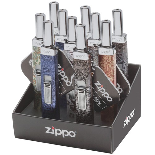 Zippo Display w 10 candle lighters butane