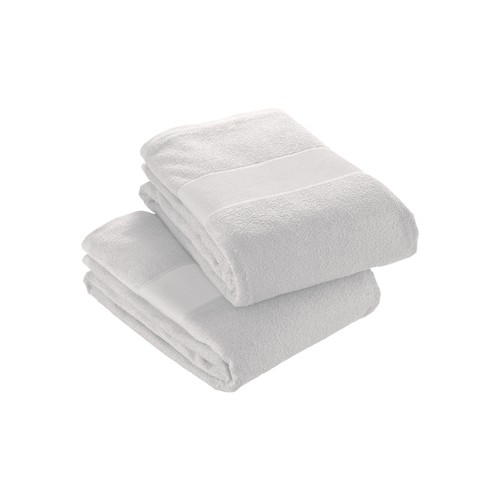 100% cotton (300 g/m2) terry towel with polyester band 30 X 50 cm