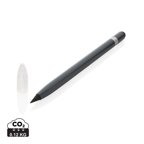 Aluminium inkless pen with eraser