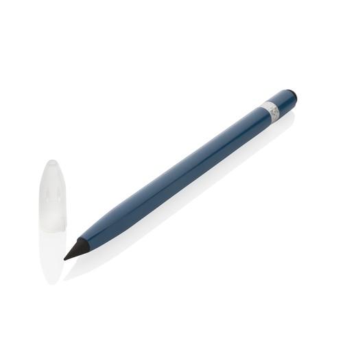 Aluminium inkless pen with eraser