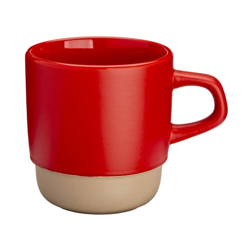 320 ml ceramic mug. Stackable. With matte exterior and glossy interior