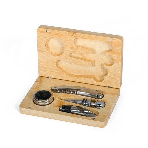 doos met wijnaccessoires