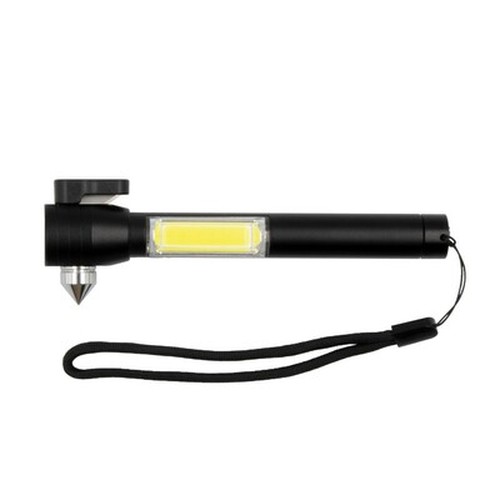 Emergency torch 1 LED COB, seat belt cutter, safety hammer | Flint
