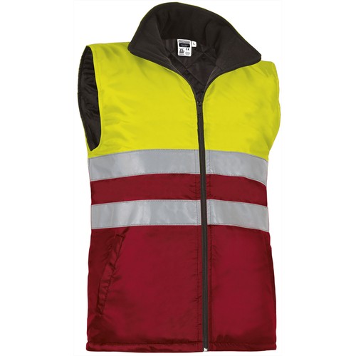 bodywarmervest met reflecterende strepen
