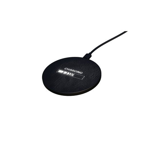 15W leather wireless base