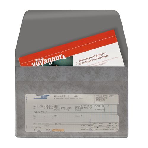 POCHETTE VOYAGE 2 P PVC MARBRE