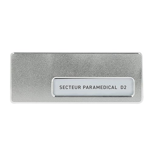BADGE ALUMINIUM 7 X2.5 CM