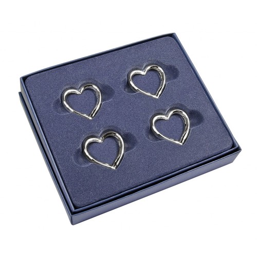 NAPKIN HOLDER "HEART"  (SET 4 pcs)