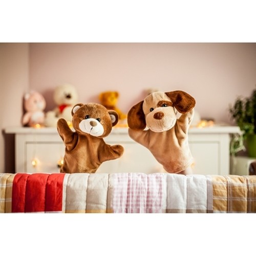 Plush dog, hand puppet | Obie