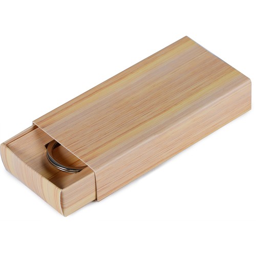 BAMBOO KEY CHAIN WITH NFC TAG (144 bytes)