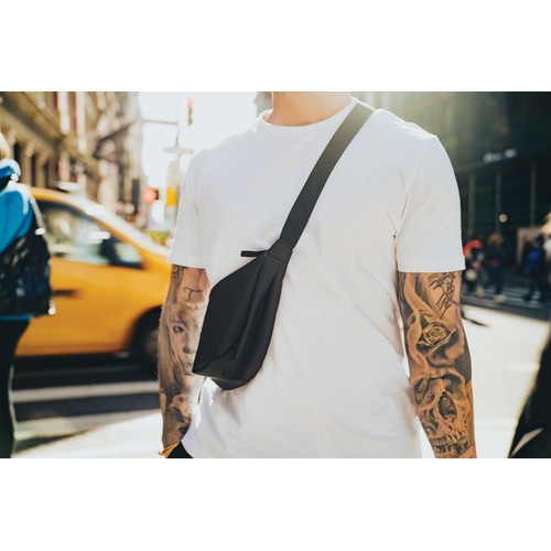 Crescent AWARE™ RPET half moon sling bag
