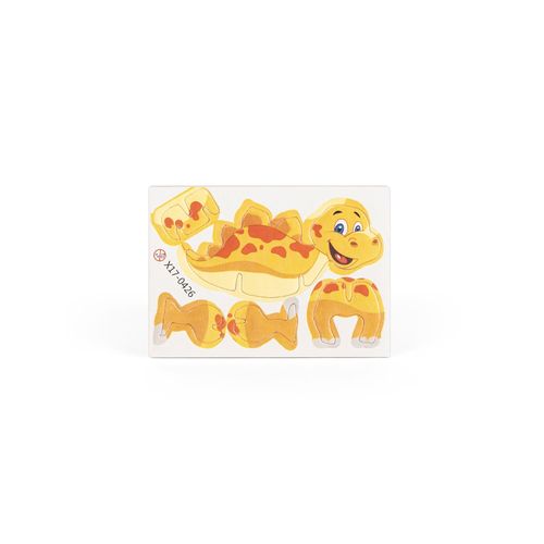 DINOSAURUS. 3D puzzle in paper and EVA in the shape of a dinosaur