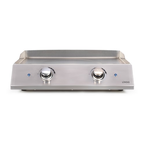 Plancha électrique inox 2 thermostats