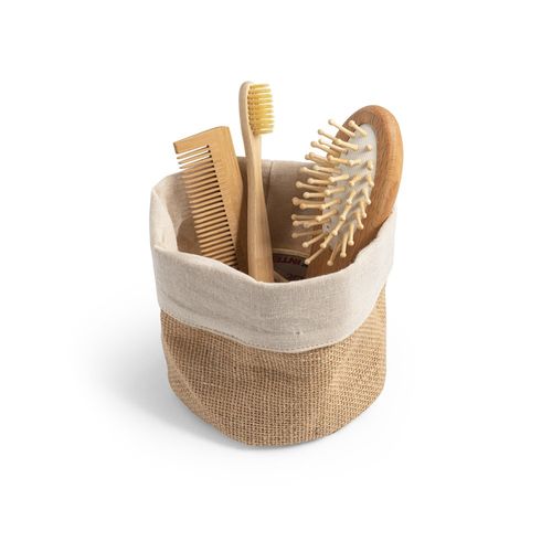 DUCASSE. Wielofunkcyjna torba z juty (260g/m²) i bawełny (120g/m²)