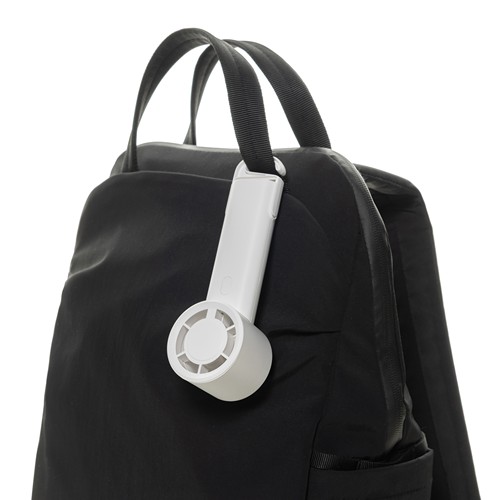 Twist RCS recycled plastic re-chargeable portable fan