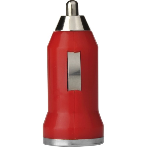 CARGADOR DE COCHE EN PLÁSTICO Y METAL