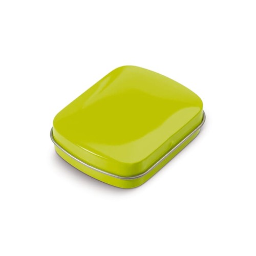 Caja cuadrada de caramelos de menta