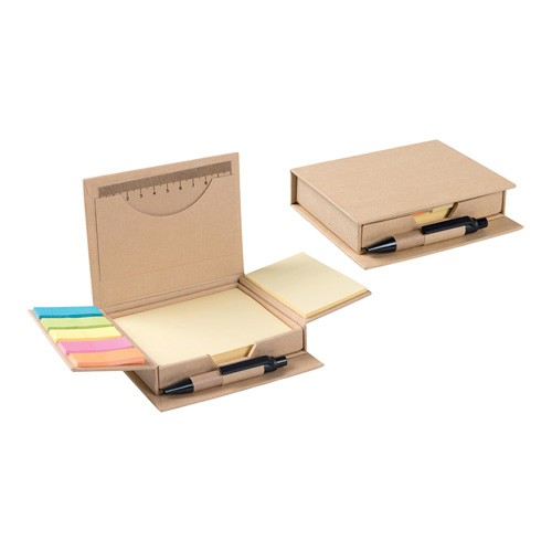 Block with adhesive sheets and colored bookmark Indianapolis