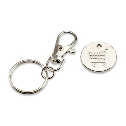 Keyring with shopping cart coin | Lill