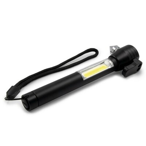 Emergency torch 1 LED COB, seat belt cutter, safety hammer | Flint