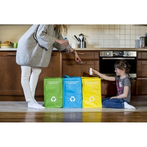 Recycle waste bags, 3 pcs | Justin