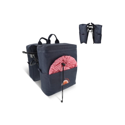 Double bicycle picnic pannier R-PET