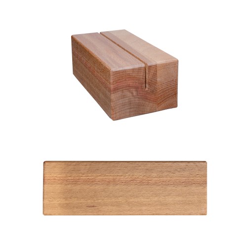 Beech menu card holder A5