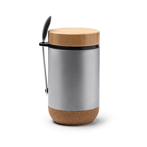Multi-purpose thermos container for food. Bamboo l Evaldo