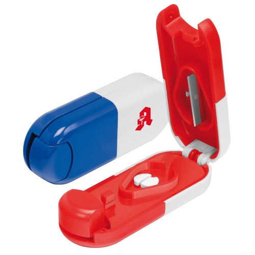 Pill box shaped as a pill