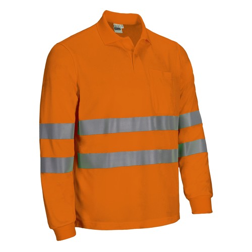Hi-Vis L/S Polo  BUCKLAND