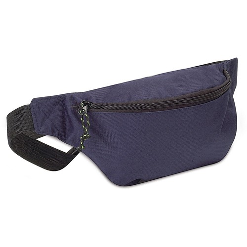 2 POCKET WAIST BAG IN 600D POLYESTER